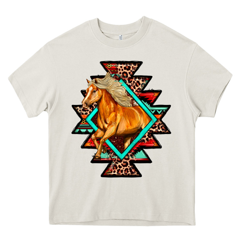 Aztec Symbol With Horse Heavy Core Tee by FaDigitalArtStudio | Teevron