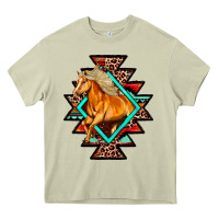 Mossy Aztec Symbol With Horse Heavy Core Tee - FaDigitalArtStudio