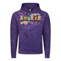 Cloud Purple daisy auntie Vintage Hoodie - AdoDesignShop