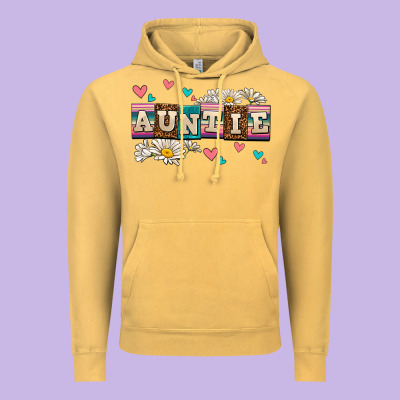 Daisy Auntie Vintage Hoodie Designed By Adodesignshop