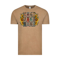 Vintage Coffee mama sunflower western Vintage Tee - RacoonDesign