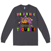 Smoke kids halloween hubble bubble here comes trouble Long Sleeve Tee - BarkalooDesign