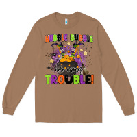 Toasted Coconut kids halloween hubble bubble here comes trouble Long Sleeve Tee - BarkalooDesign
