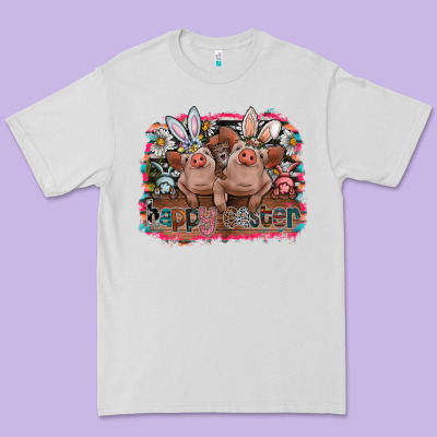 Happy Easter Premium Tee Designed By Cowhidedigitalart