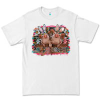 White Happy Easter Premium Tee - CowhideDigitalArt