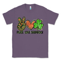 Lavender peace love shamrock Classic Tee - FaDigitalArtStudio