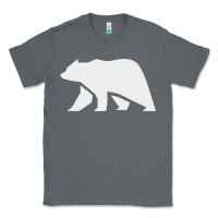 Charcoal Heather bear Classic Tee - DesigneFamous