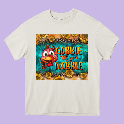 Gooble Til You Wobble Tumbler Heavy Core Tee Designed By Bundleandbundleshop