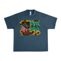 Midnight Navy blame all on my roots Urban Heavy Tee - RacoonDesign