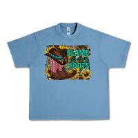 Pebble Blue blame all on my roots Urban Heavy Tee - RacoonDesign