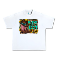 White blame all on my roots Urban Heavy Tee - RacoonDesign