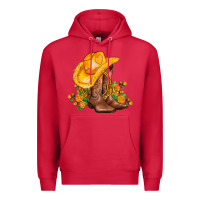 Cardinal yellow  cowgirl and roses Premium Hoodie - AdoDesignShop