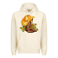 Tofu yellow  cowgirl and roses Premium Hoodie - AdoDesignShop
