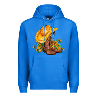 True Royal yellow  cowgirl and roses Premium Hoodie - AdoDesignShop