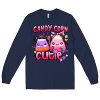 Navy candy corn cutie Long Sleeve Tee - BarkalooDesign