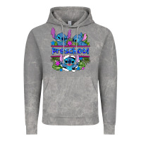 Cloud Rock preview flower stitch blue preschool Vintage Hoodie - AdoDesignShop