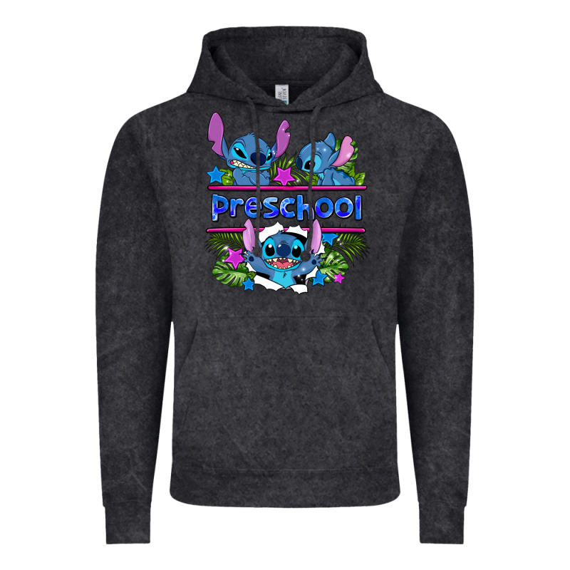 Preview Flower Stitch Blue Preschool Vintage Hoodie by AdoDesignShop | Teevron
