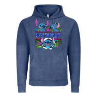 Vintage Denim preview flower stitch blue preschool Vintage Hoodie - AdoDesignShop