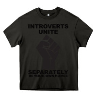 Asphalt introverts unite seperately in your own homes Heavy Core Tee - Bettercallsaul