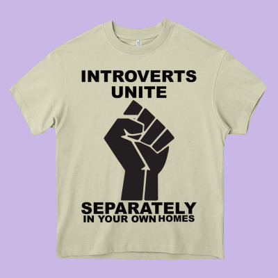 Introverts Unite Seperately In Your Own Homes Heavy Core Tee Designed By Bettercallsaul