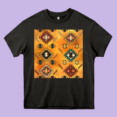 Native American Aztec Seamless Pattern 4 Heavy Core Tee Designed By Bundleandbundleshop
