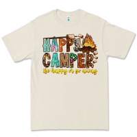 Bone Happy Camper Be Happy Or Go Away Premium Tee - CowhideDigitalArt