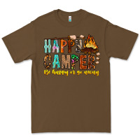 Cacao Happy Camper Be Happy Or Go Away Premium Tee - CowhideDigitalArt