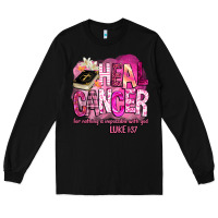 Black heal cancer for nothing is impossible with god Long Sleeve Tee - BarkalooDesign
