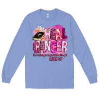 Colony Blue heal cancer for nothing is impossible with god Long Sleeve Tee - BarkalooDesign