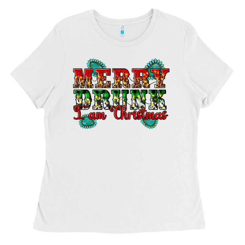Merry Drink I Am Christmas Ladies Tee by Artiststas | Teevron