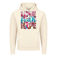 Vintage Artic love faith hope with cancer ribbon  ado Vintage Hoodie - AdoDesignShop