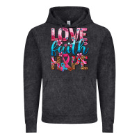 Vintage Black love faith hope with cancer ribbon  ado Vintage Hoodie - AdoDesignShop