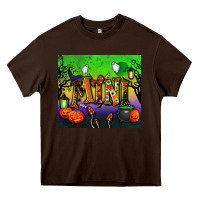 Chocolate Brown halloween mini tumbler Heavy Core Tee - BundleAndBundleShop