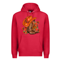 Cardinal orange  cowgirl  and roses Premium Hoodie - AdoDesignShop