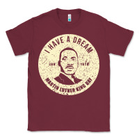 Burgundy martin luther day vintage Classic Tee - DesigneFamous
