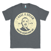 Charcoal Heather martin luther day vintage Classic Tee - DesigneFamous