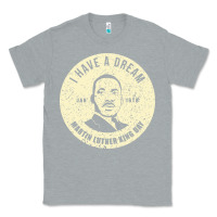 Heather Grey martin luther day vintage Classic Tee - DesigneFamous