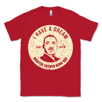 Red martin luther day vintage Classic Tee - DesigneFamous