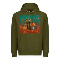 Army Green fall tumbler Premium Hoodie - RanaPortraitStore
