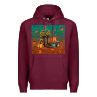 Burgundy fall tumbler Premium Hoodie - RanaPortraitStore