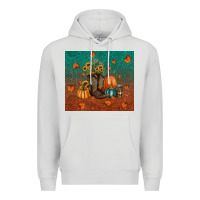 Dove Grey fall tumbler Premium Hoodie - RanaPortraitStore