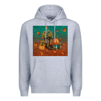 Heather Grey fall tumbler Premium Hoodie - RanaPortraitStore