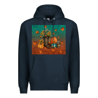 Navy fall tumbler Premium Hoodie - RanaPortraitStore