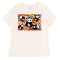 Bone Baby panda flowers Ladies Tee - Artiststas