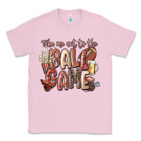 Bubblegum Pink take me out to the ball game Classic Tee - FaDigitalArtStudio