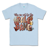 Dusty Blue take me out to the ball game Classic Tee - FaDigitalArtStudio