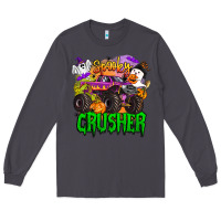 Smoke spooky crusher monster truck Long Sleeve Tee - BarkalooDesign