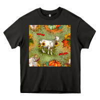 Asphalt fall goats seamless pattern Heavy Core Tee - BundleAndBundleShop
