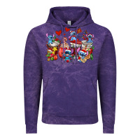 Cloud Purple christmas stitch coffee cups Vintage Hoodie - AdoDesignShop