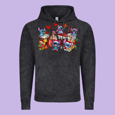 Christmas Stitch Coffee Cups Vintage Hoodie Designed By Adodesignshop